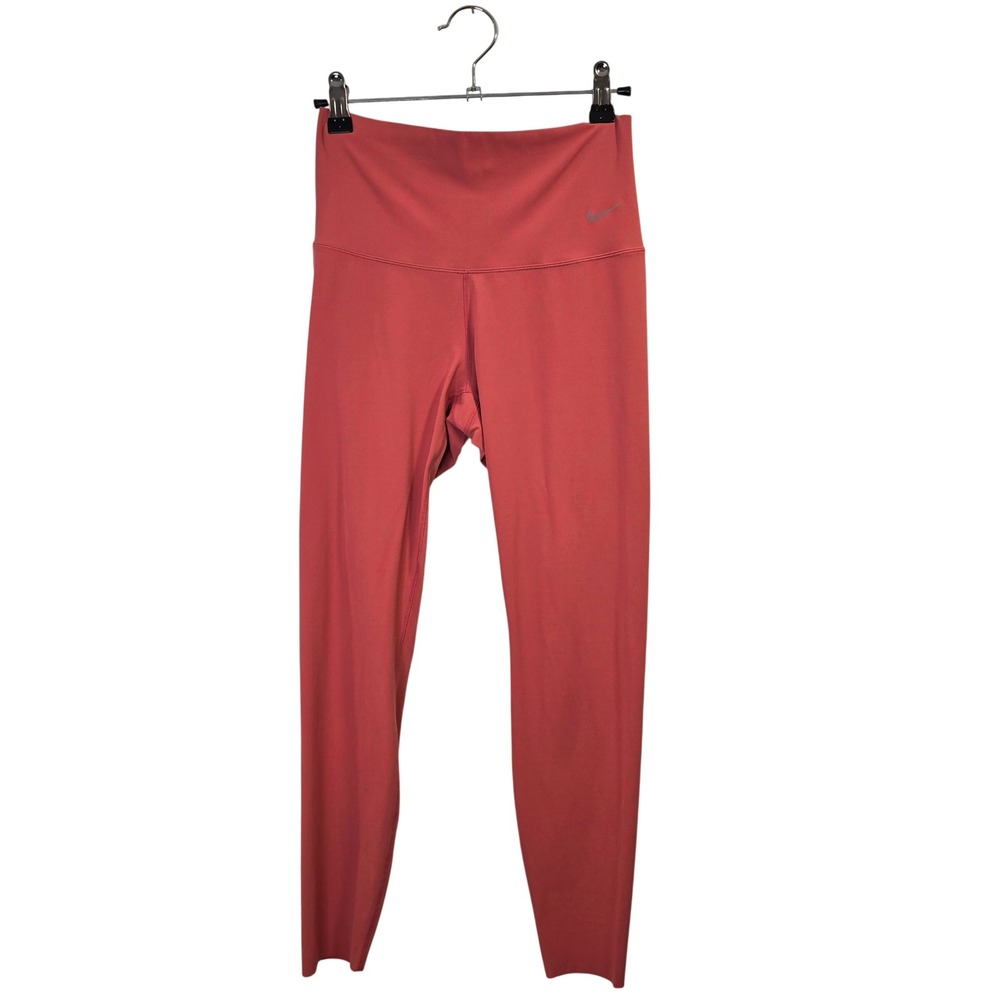 Nike Zenvy Leggings Women Small Pink Coral Dri-FIT High‎ Waisted Yoga Pants